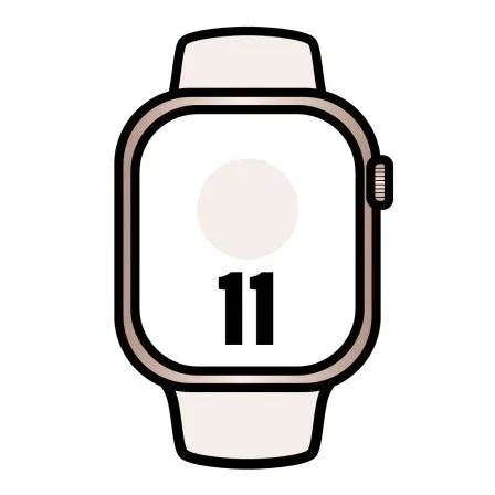 Apple Watch Series 11 - Reloj Inteligente 42mm Oro Rosa con Correa Deportiva Rosa Rubor (M/L), GPS, Pantalla Retina, 5G, Resistente al Agua, MEU44QL/A Apple Watch Series 11 - Reloj Inteligente 42mm Oro Rosa con Correa Deportiva Rosa Rubor (M/L), GPS, Pantalla Retina, 5G, Resistente al Agua, MEU44QL/A